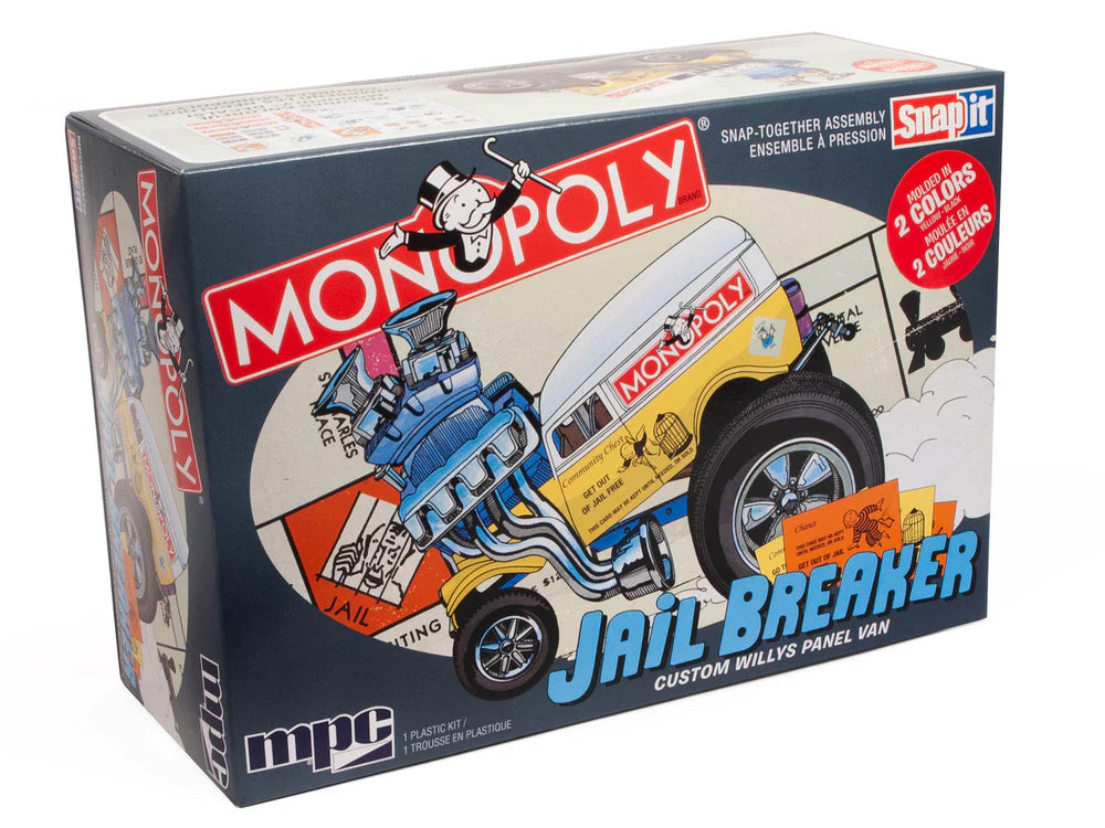 MPC 946 Monopoly Jail Breaker Custom Willys Panel Van (Snap)