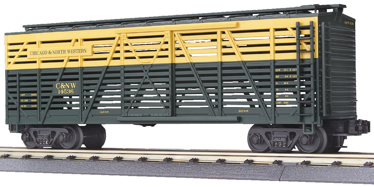 MTH Premier 20-90016A O Scale Steel Sided Stock Car C&NW 14536