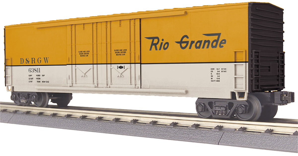 MTH Railking 30-71054 O Gauge 50' Plug Door Boxcar Rio Grande D&RGW