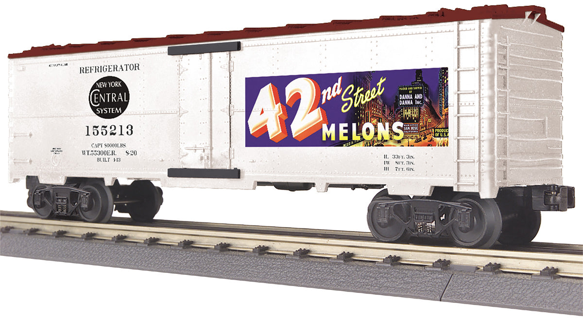 MTH RailKing 30-78226 O Gauge Steel Reefer Car 42nd Street Melons