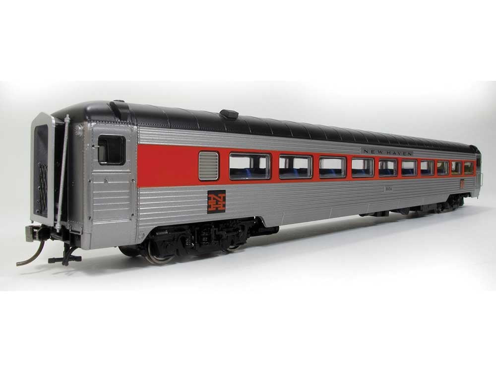 Rapido Trains 17211 HO New Haven NH 8600 Series Stainless Steel Coach #8607