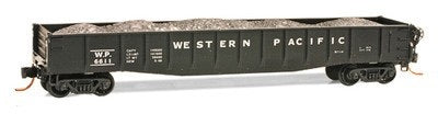 Micro-Trains 04600050 N WP 50' Fishbelly Side Gondola w/Drop Ends & Load #6611