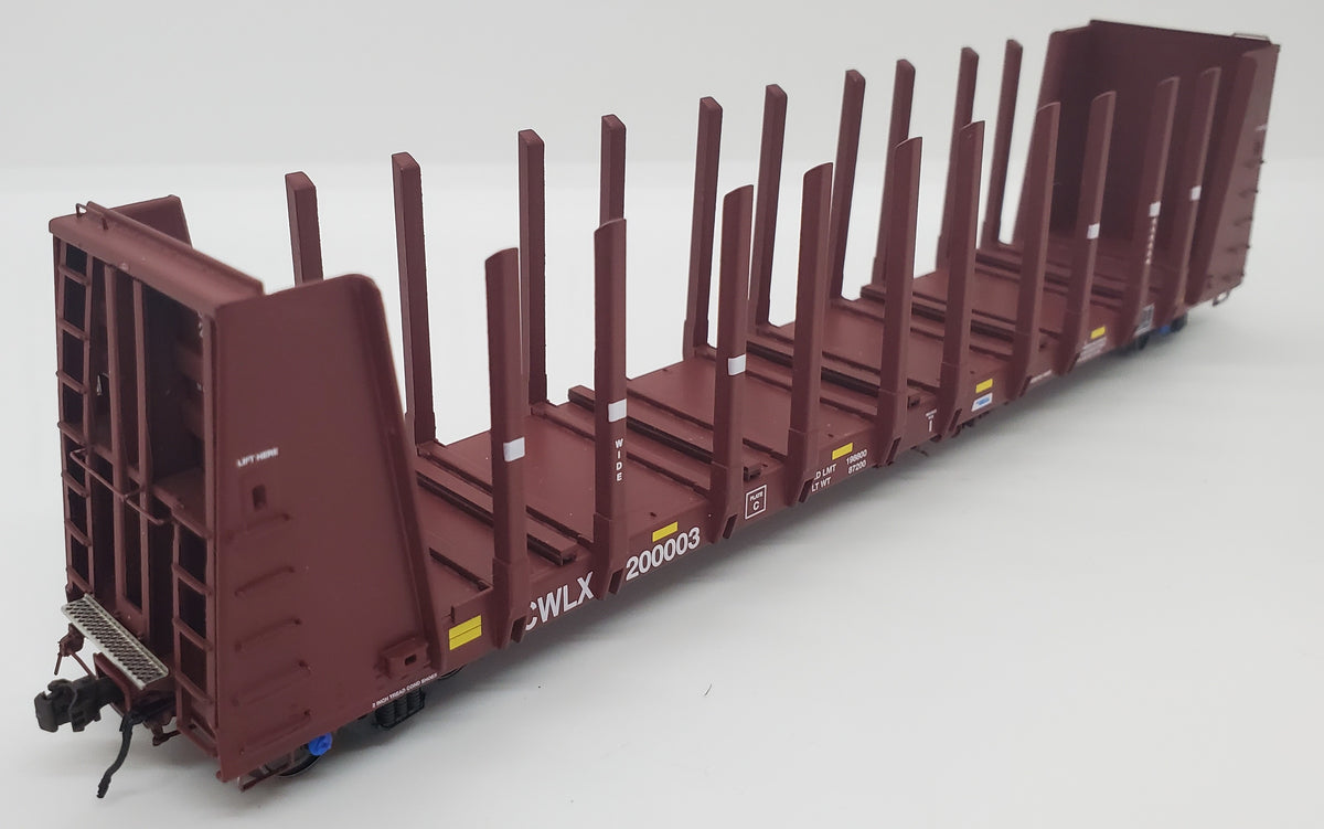 OVRTRAINS 65009 HO Scale FCA 52' Bulkhead Pipe Car CWLX 200076