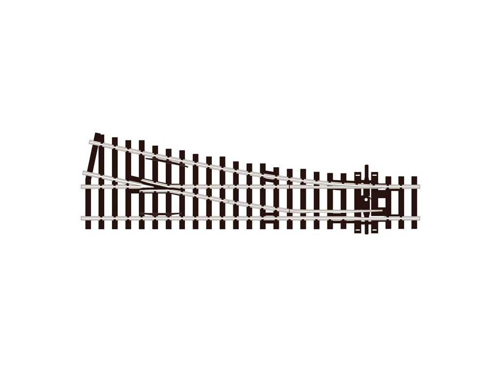 Peco SL-91 HO Scale Code 100 Track Insulfrog Small Right-Hand Turnout