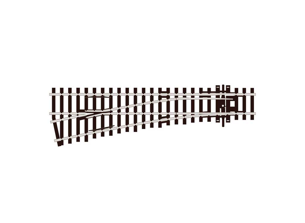Peco SL-92 HO Scale Code 100 Track Insulfrog Small Left-Hand Turnout