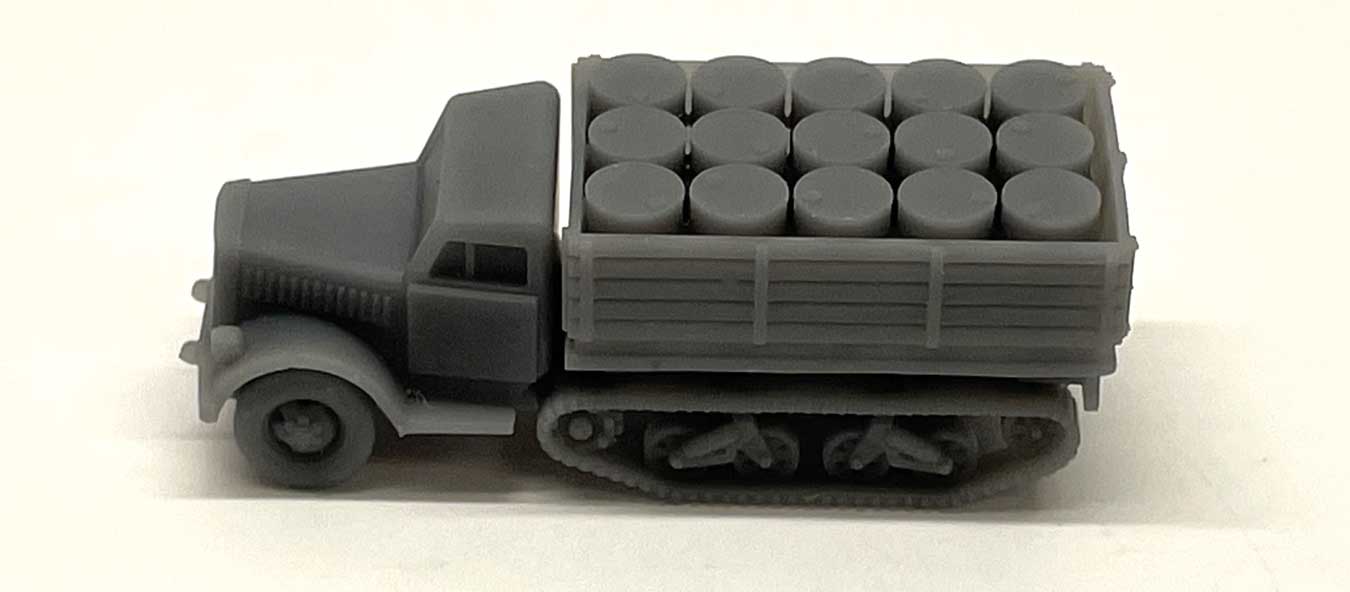 Phoenix Precision Models 30045 N Scale Half Track Truck with Drum Load