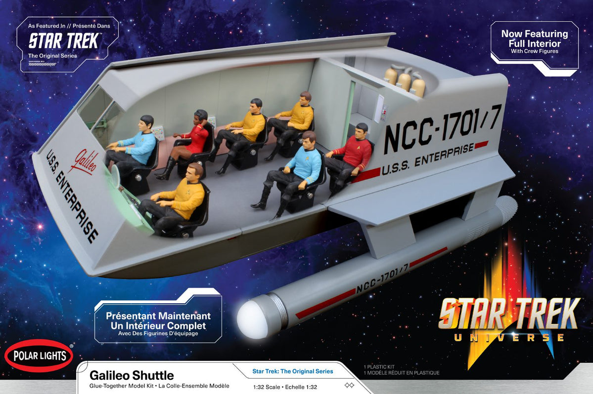 Polar Lights 995 1/32 Star Trek Universe Galileo Shuttle with Interior