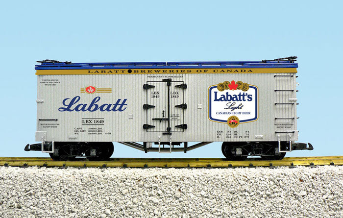 USA Trains R16033B G Labatts Light Beer Refrigerator Car #1850