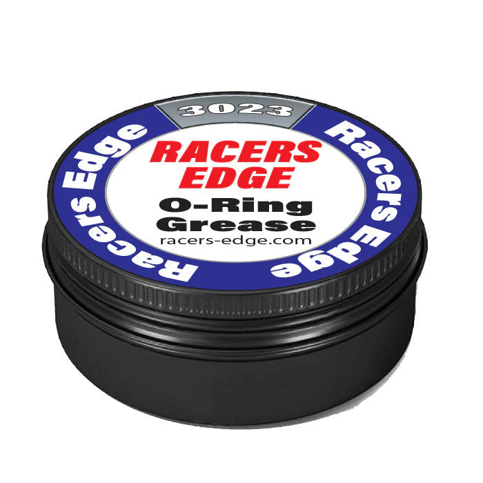 Racers Edge 3023 O-Ring Grease (8ml) in Black Aluminum Tin with Screw On Lid