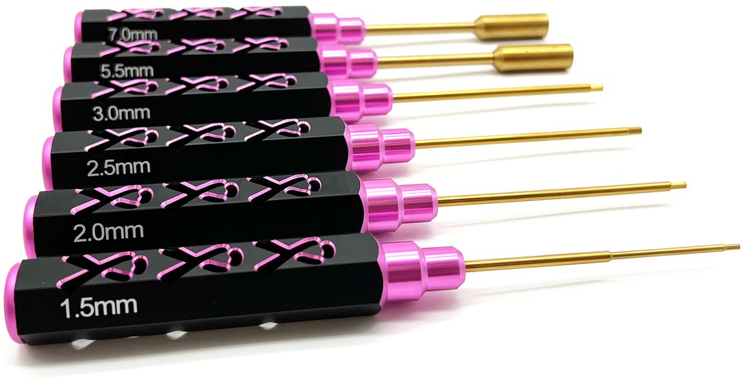 Racers Edge 7230 Limited Edition Breast Cancer Awareness Tool Set for RC Cars and Trucks