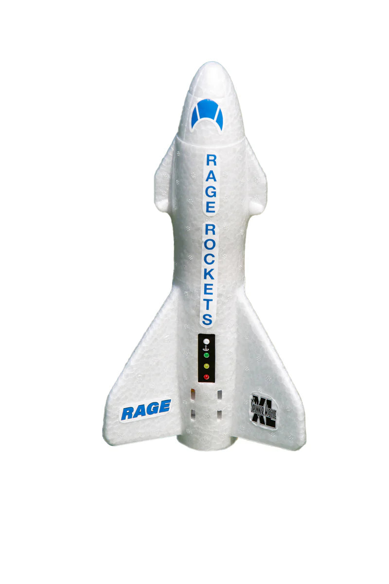 Rage RC 4150W Spinner Missile XL Electric Free-Flight Rocket with Parachute and LEDs