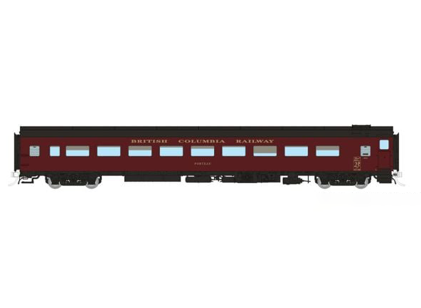Rapido 100379 HO Scale Lightweight Coach BC Rail 168280 Sunset Beach
