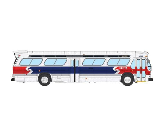 Rapido 753164 HO Scale Deluxe New Look Suburban Bus - Philadelphia SEPTA - Late 4328
