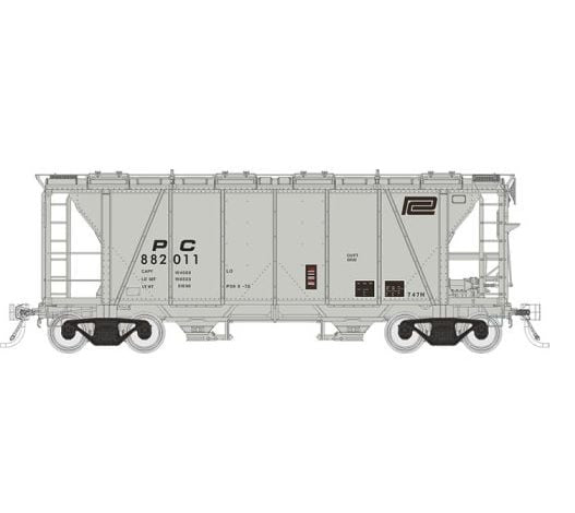 Rapido Trains 149006A HO Scale Enterprise Covered Hopper Penn Central PC
