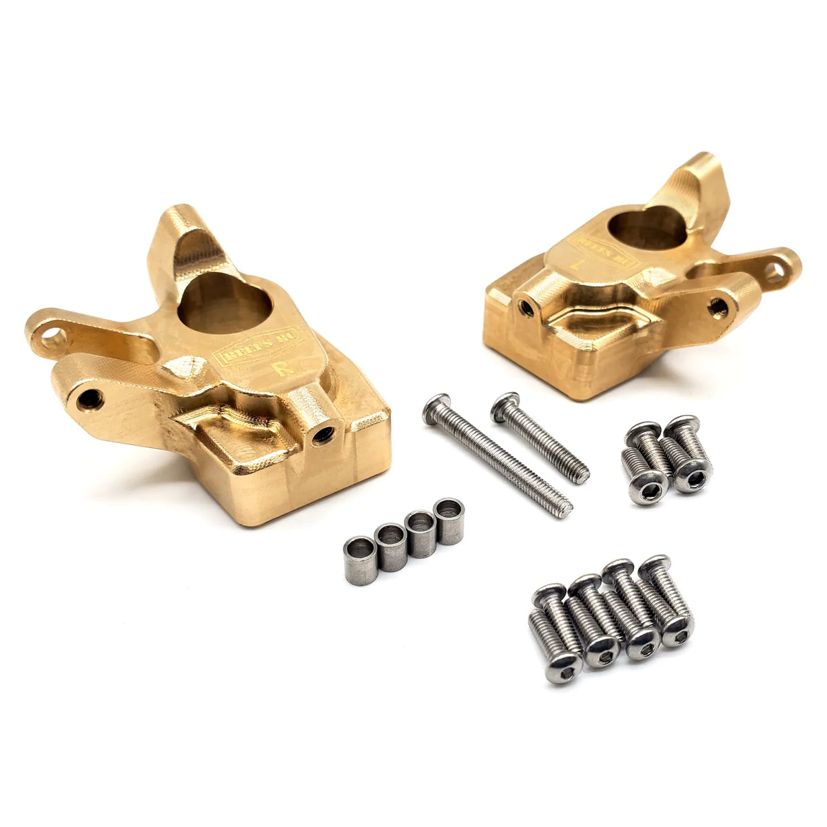Reefs RC (175) Brass Portal Knuckle Set for Axial SCXPro/ Capra/ SCX10III
