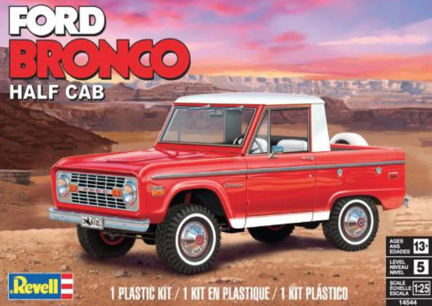 Revell 14544 1/25 Ford Bronco Half Cab Plastic