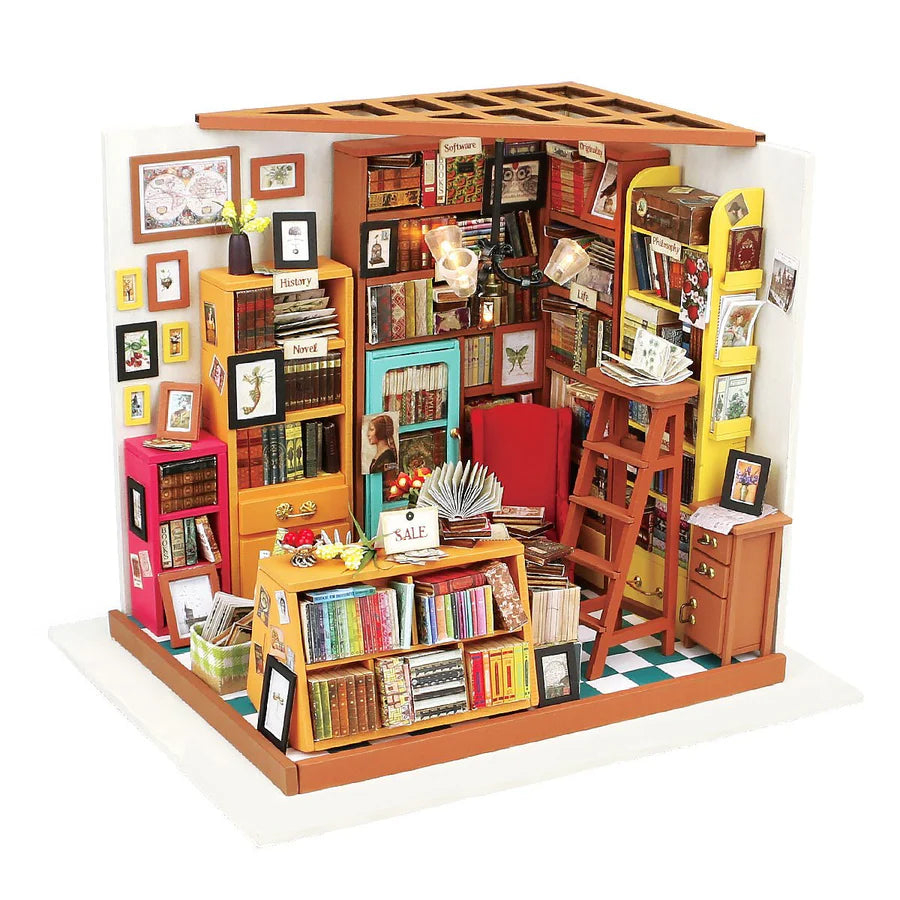 Rolife DG102 DIY Miniature House Kit - Sam's Study Room