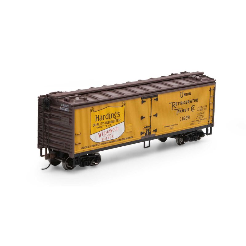 Roundhouse 06805 HO Scale 40' Wood Reefer Hardings Butter UTRX 11629