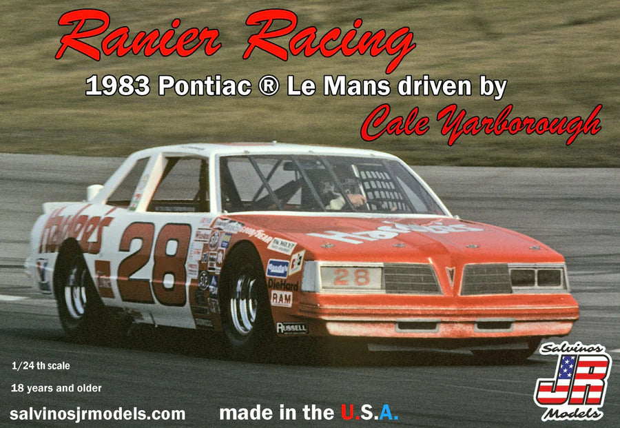 Salvinos JR Models 17628 1/29 Ranier Racing 1983 Pontiac LeMans Driven Cale Yarborough