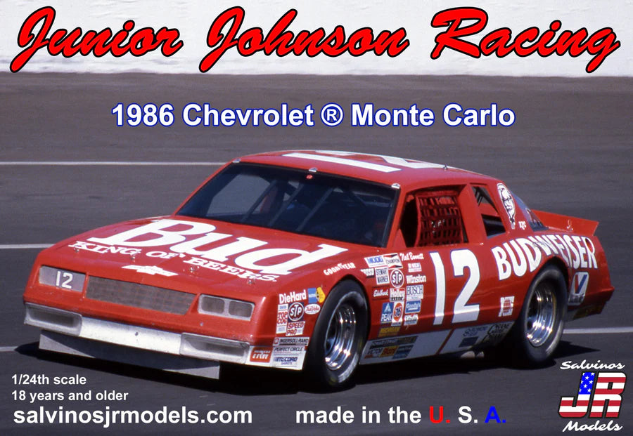 Salvinos JR Models 24562 1/24 Junior Johnson 1986 Chevrolet Monte Carlo