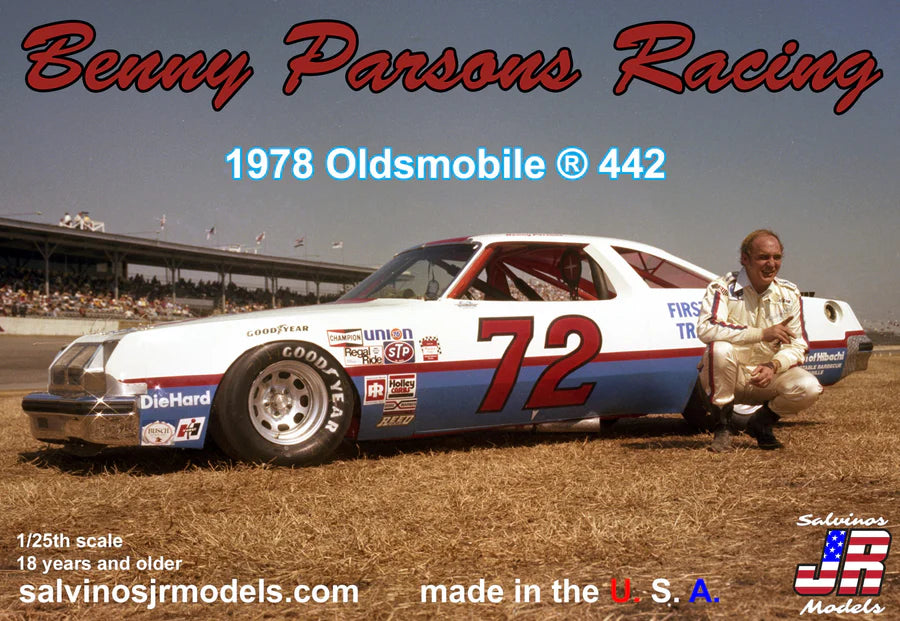 Salvinos JR Models 28016 1/24 Benny Parson Racing 1978 Oldsmobile 442