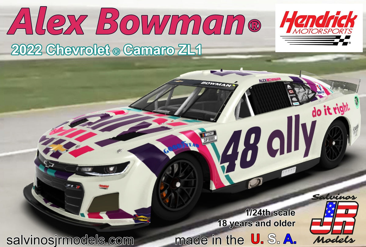 Salvinos JR Models 31246 1/24 Hendrick Motorsports Alex Bowman 2022 Camaro