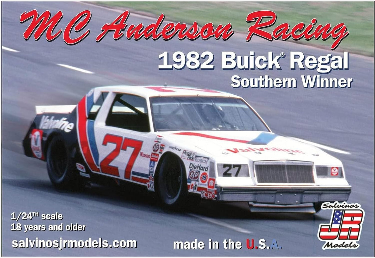 Salvinos JR Models 31249 1/24 MC Anderson Racing 1982 Buick Regal Southern Winner