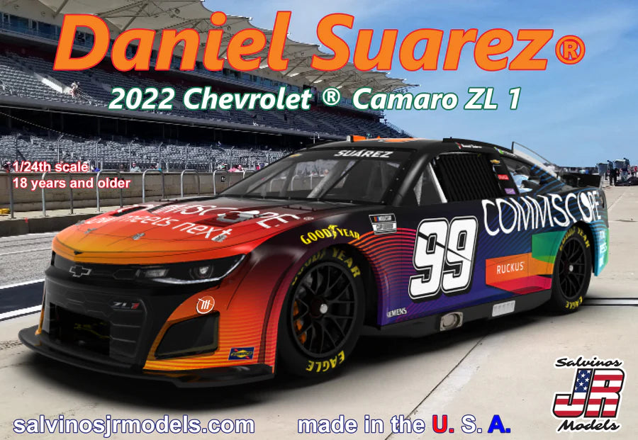 Salvinos JR Models 31613 1/24 Trackhouse Racing Daniel Suarez 2022 Camaro
