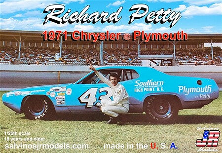 Salvinos JR Models 34096 1/25 Richard Petty 1971 Chrysler/Plymouth Road Runner