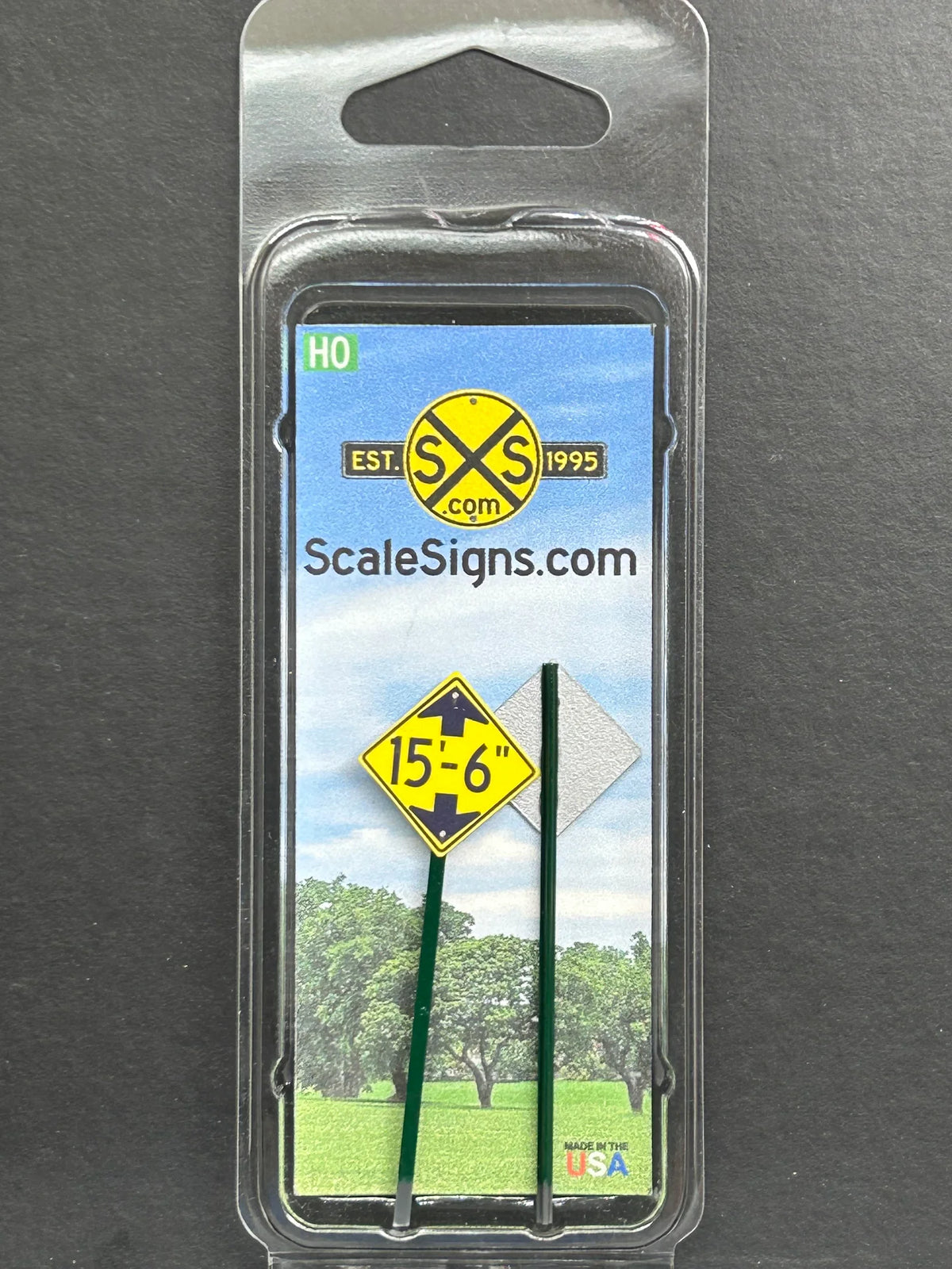 ScaleSigns HO-3061C HO Scale 15'6" Low Clearance Sign