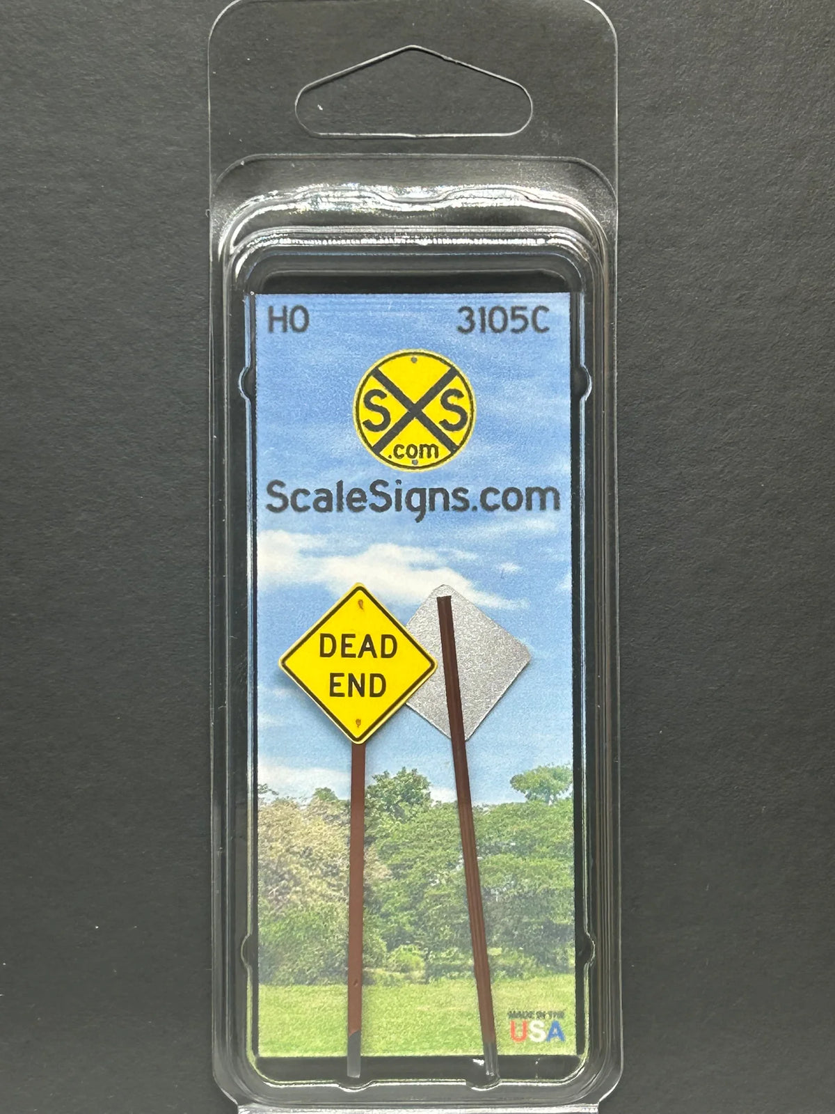 ScaleSigns HO-3105C HO Scale Dead End Sign