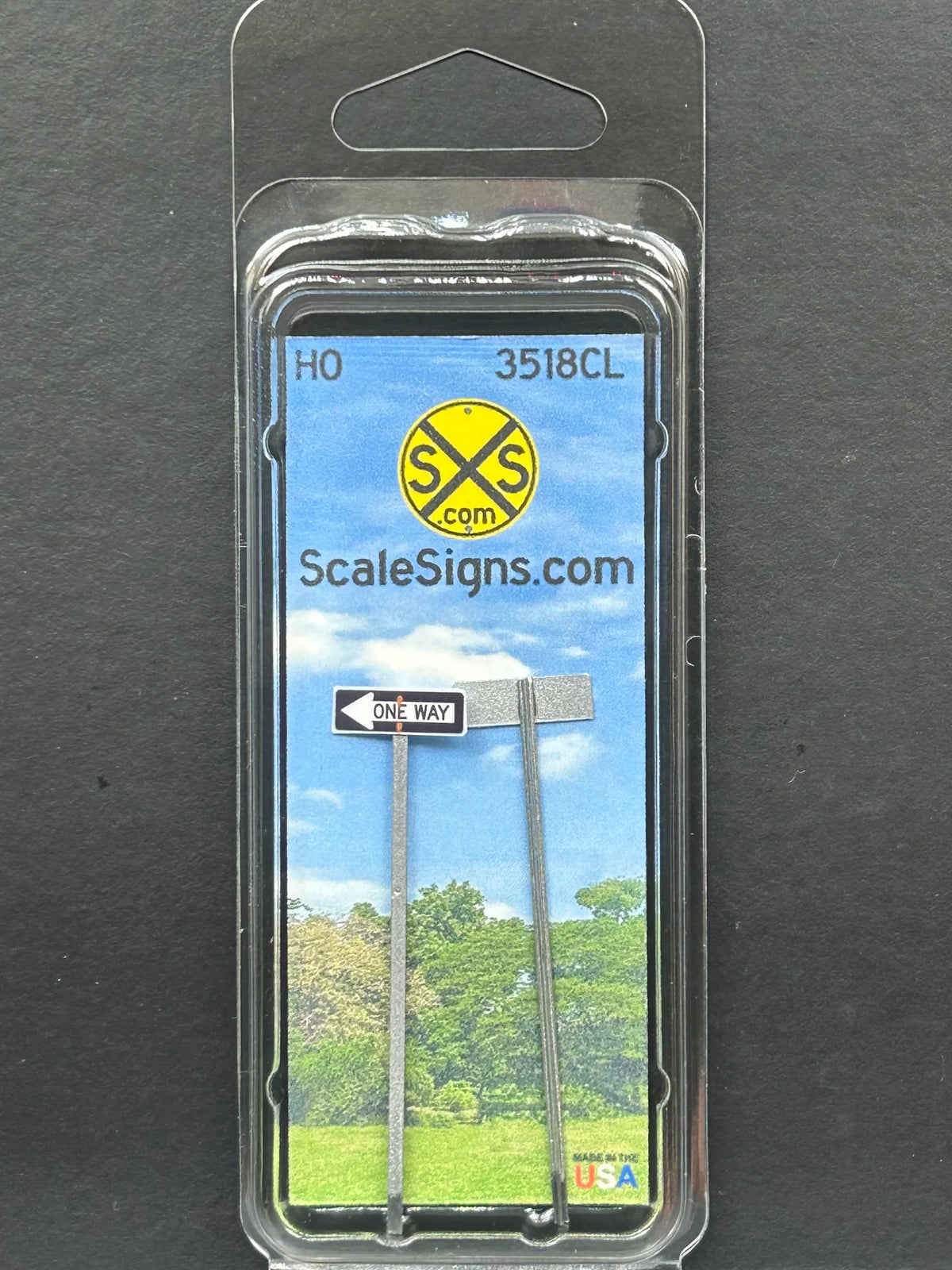 ScaleSigns HO-3518CL HO Scale One Way Sign Left Arrow