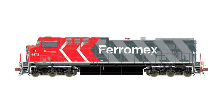 ScaleTrains 39655 HO Scale GE AC4400CW Diesel Ferromex "Zebra" FSRR 4572 DCC & LokSound