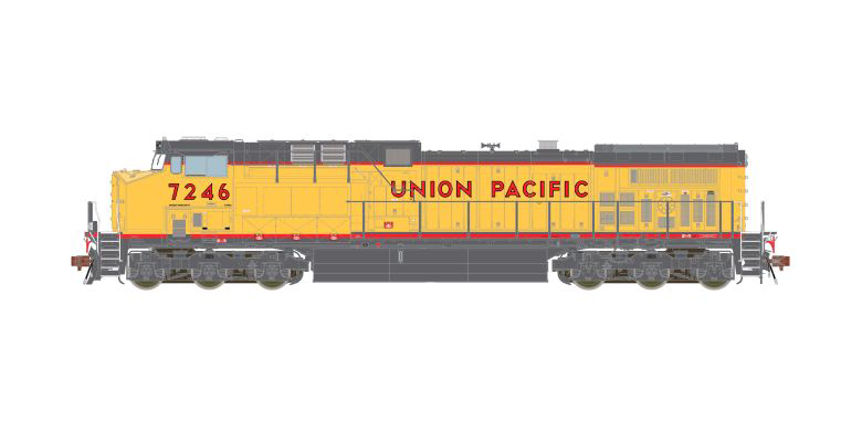 ScaleTrains 39693 HO Scale GE AC4400CW Diesel Union Pacific "Red Sill" UP 7247 DCC & LokSound