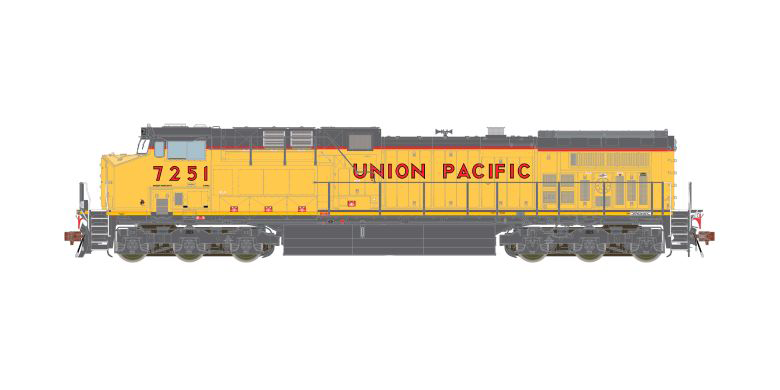 ScaleTrains 39702 HO Scale GE AC4400CW Diesel Union Pacific "Yellow Sill" UP 7262