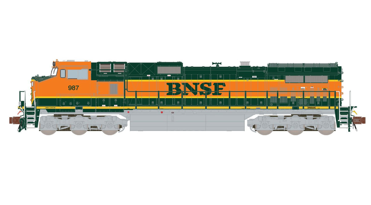 ScaleTrains Rivet 38679 N Scale GE DASH 9 Diesel BNSF Heritage I 1000 DCC & Sound