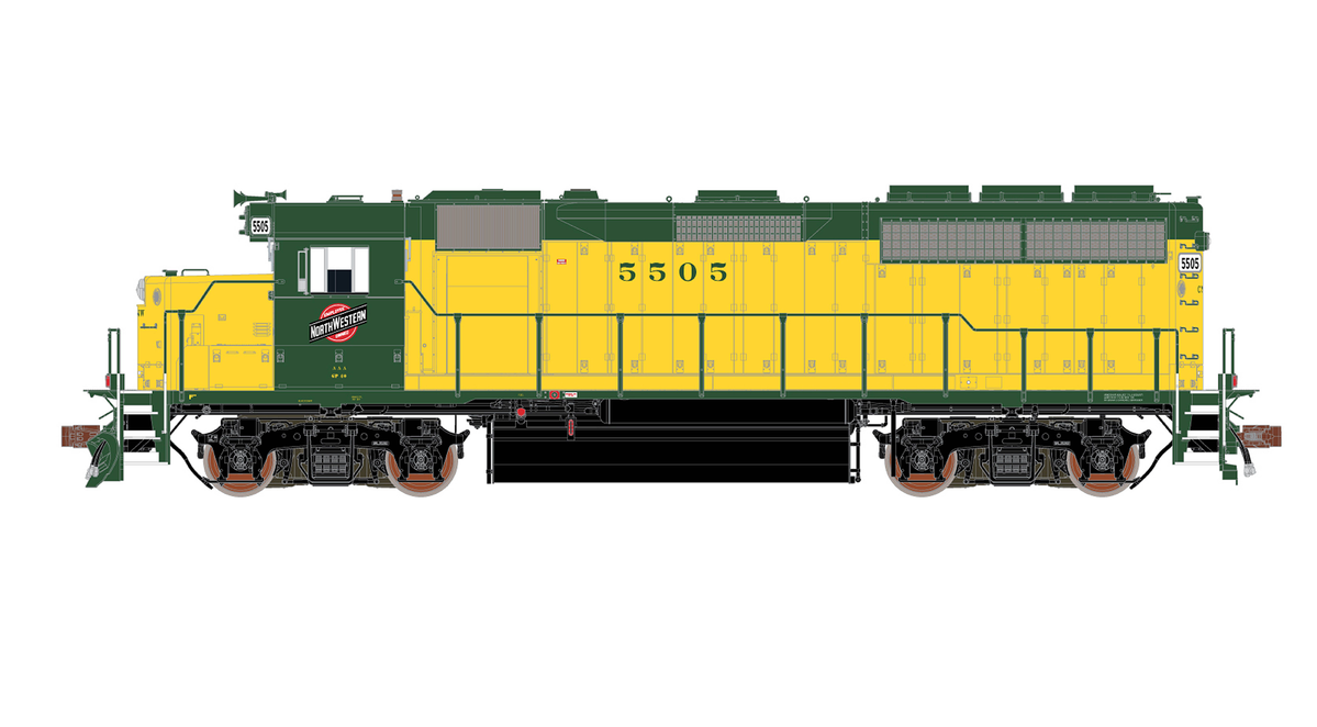 ScaleTrains Rivet 40168 HO Scale EMD GP40 Phase Ia OY/Employee C&NW 5505
