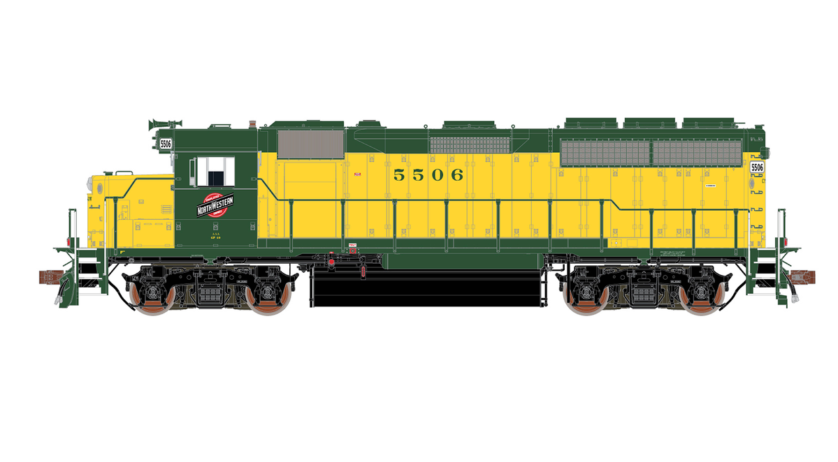 ScaleTrains Rivet 40170 HO Scale EMD GP40 Phase Ia OY/Employee C&NW 5506