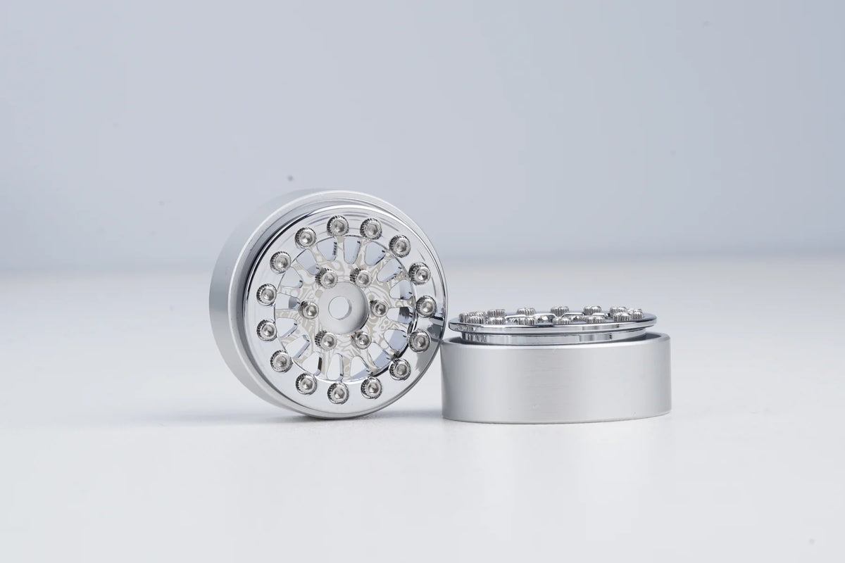 Shift RCS Chrome Plated with Phantom Laser Etching 1.0" Beadlock Wheels