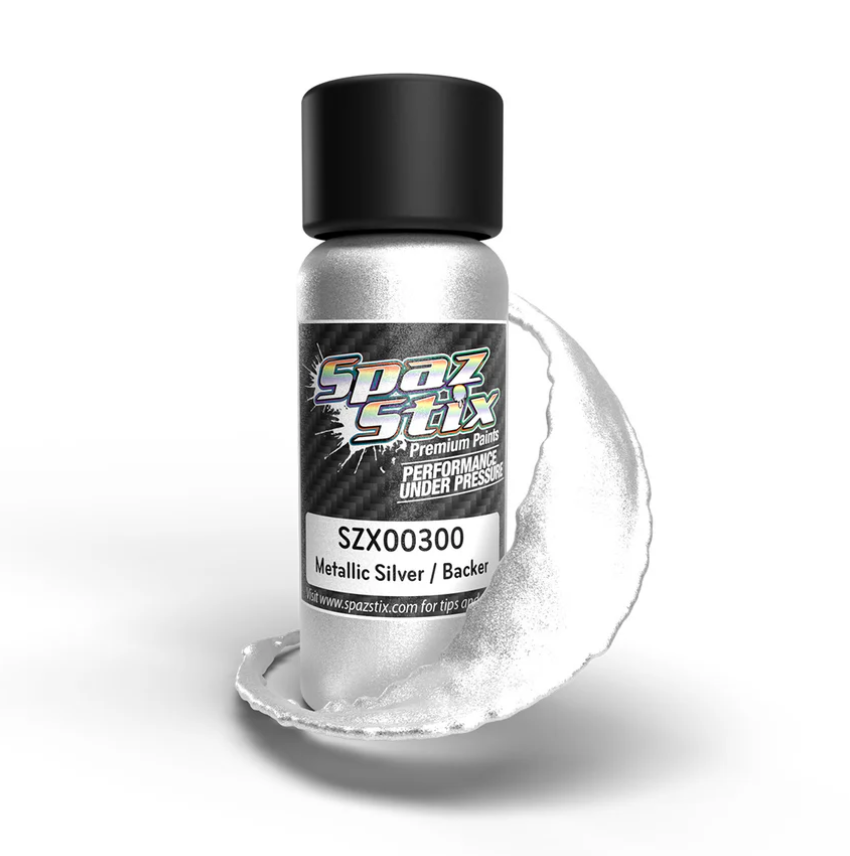 Spaz Stix 00300 Metallic Silver Airbrush Ready Paint