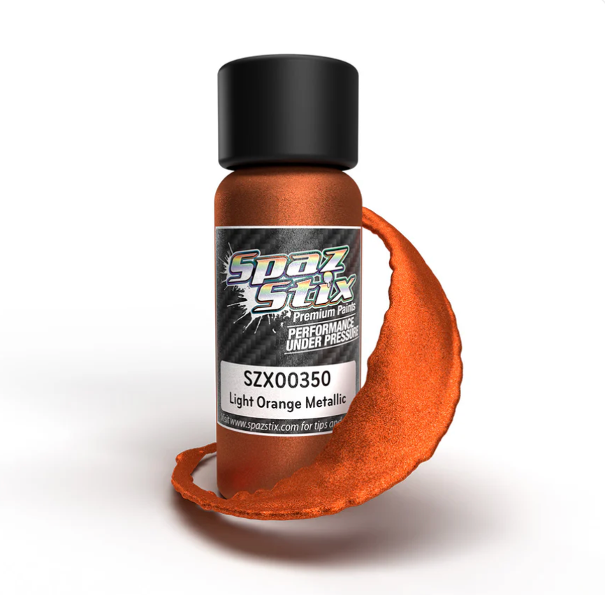 Spaz Stix 00350 Light Orange Metallic Airbrush Ready Paint