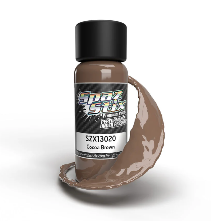 Spaz Stix 13020Cocoa Brown Airbrush Ready Paint