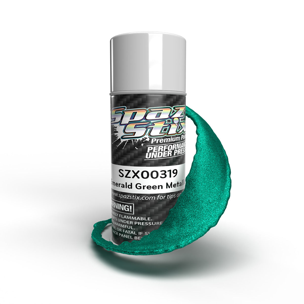 Spaz Stix SZX00319 Emerald Green Metallic RC Spray Paint
