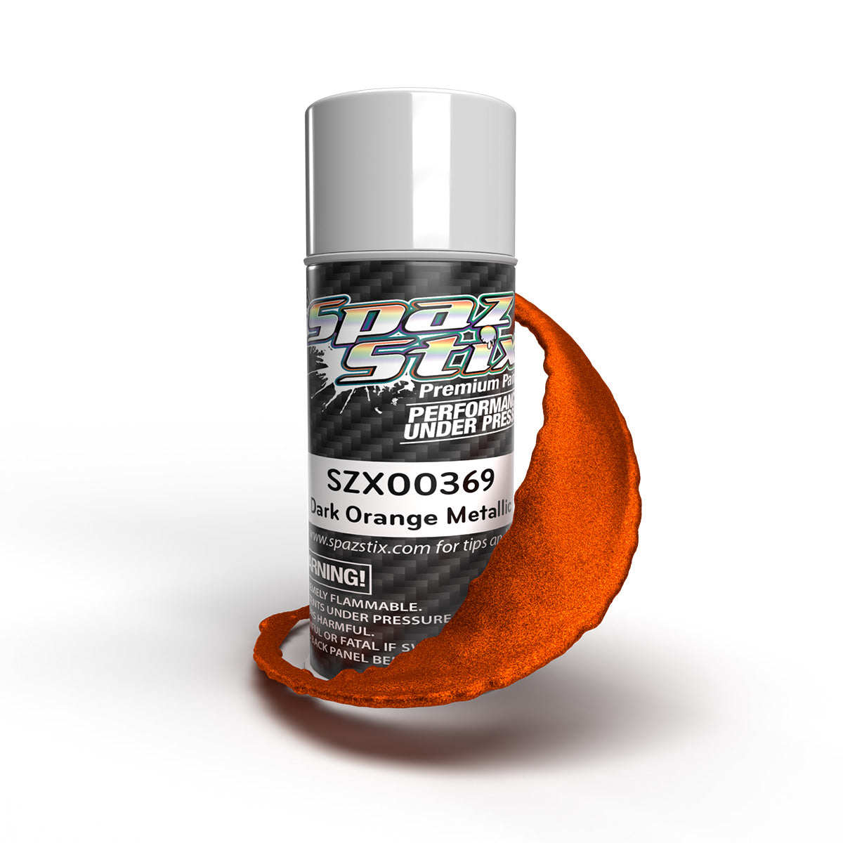 Spaz Stix SZX00369 Dark Orange Metallic RC Spray Paint