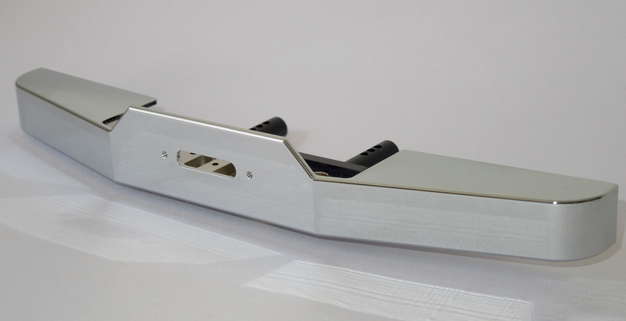 SSD RC 233 Chrome Winch Bumper for TRX-4 Bronco