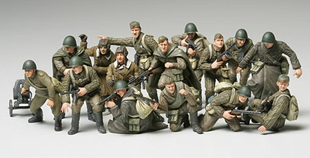 Tamiya 32521 1/48 Russian Infantry & Tank Crew Figures Kit
