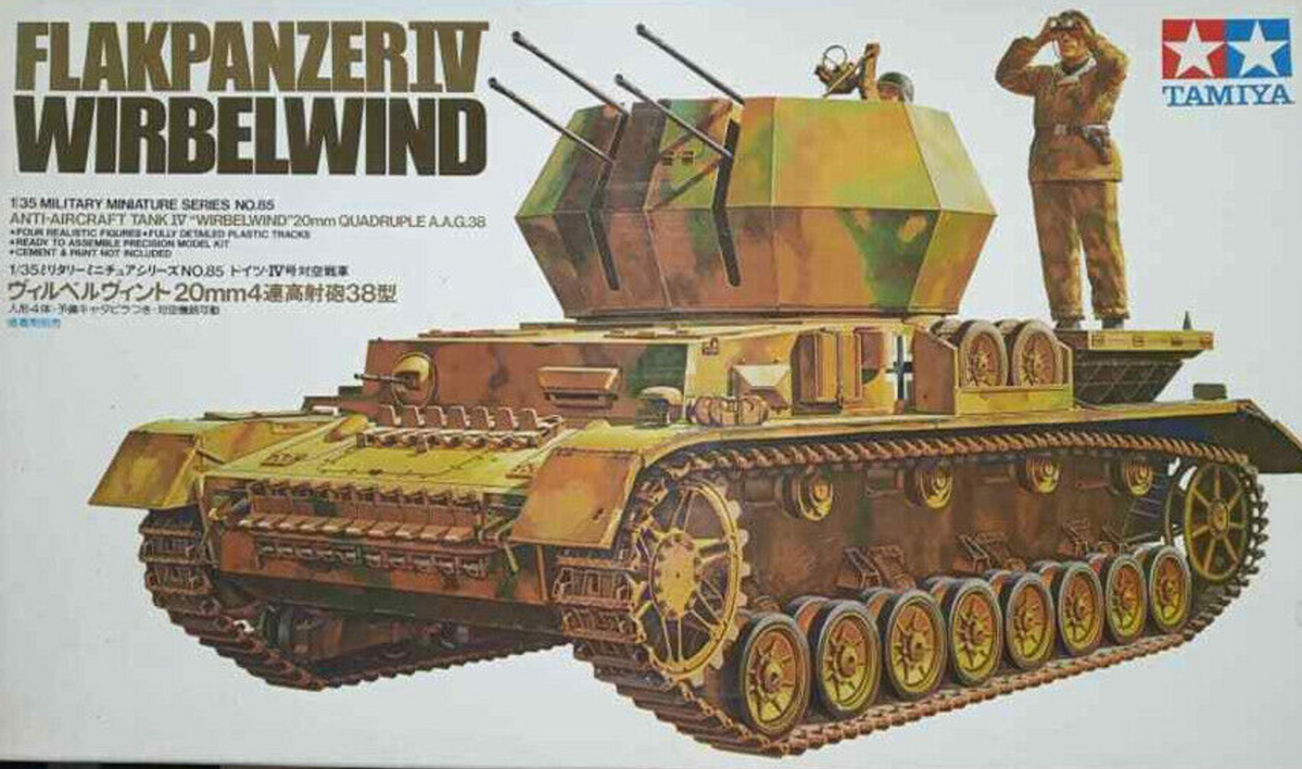 Tamiya 35233 1/35 German Flakpanzer IV Wirbelwind Tank Model Kit