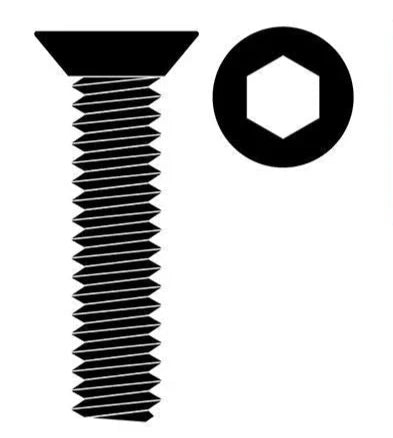 Team Corally C-3002-30-08 Steel M3 x 8mm Hex Flat Head Screws