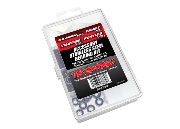 Traxxas 3788X Complete Stainless Steel Bearing Kit fits VXL: Slash, Bandit, Stampede, Rustler