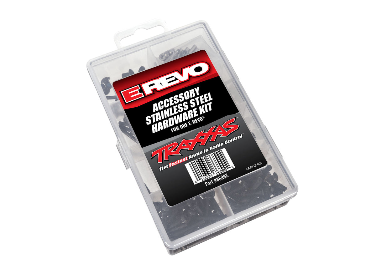 Traxxas 8689X Complete Stainless Steel Hardware Kit fits E-Revo 2.0 VXL